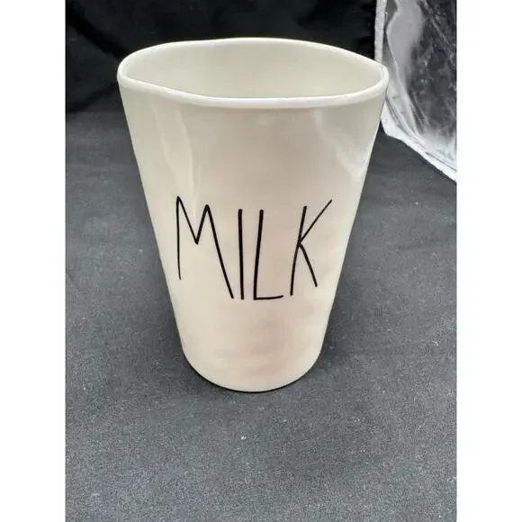 Rae Dunn “Cookies” & “Milk” Plastic Plate And Cup Plastic Melamine Cottagecore - Picture 3 of 6